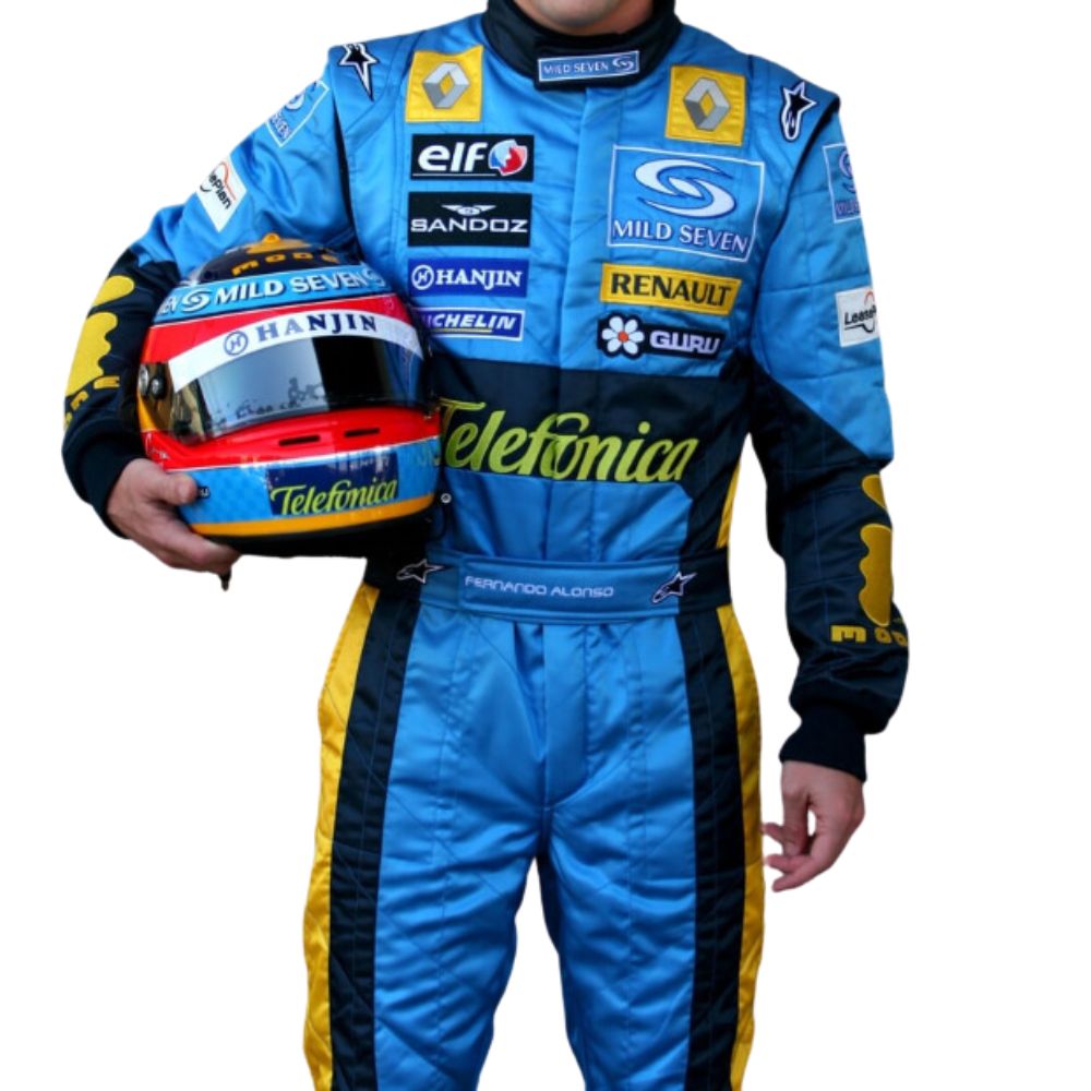 Fernando Alonso 2005 Formula 1 Suit Replica