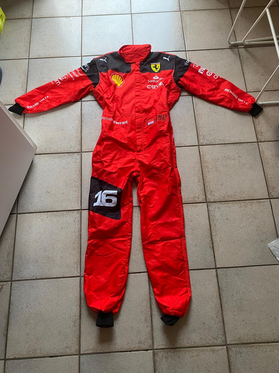 Customer wearing Sonic Racewear suit